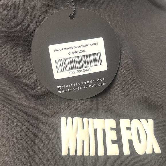 ** SOLD ** NWT White Fox Major Moves Oversized Hoodie - Picture 9 of 10